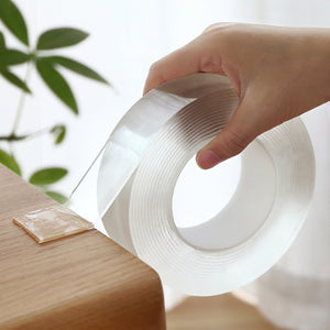 1M/3M/5M Nano Magic Tape Double Sided Tape Transparent NoTrace Reusable Waterproof Adhesive Tape Cleanable Home gekkotape
