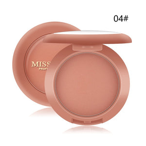 12Colors MISS ROSE Blush Makeup Blush Contour Peach Peach Waterproof Long-lasting Brightening Complexion Foundation Powder TSLM1
