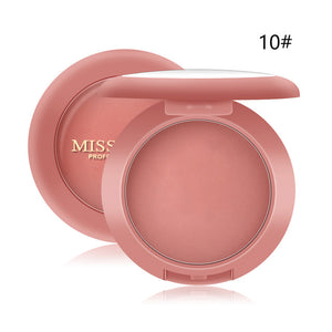 12Colors MISS ROSE Blush Makeup Blush Contour Peach Peach Waterproof Long-lasting Brightening Complexion Foundation Powder TSLM1