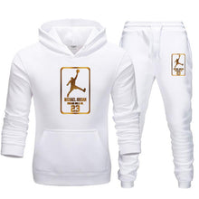 Load image into Gallery viewer, New 2020 Brand Tracksuit Fashion 23 Men Sportswear Two Piece Sets All Cotton Fleece Thick hoodie+Pants Sporting Suit Male