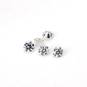 STARSGEM 50pcs Supper White EF 1.5mm Round Brilliant Cut Moissanite Loose Beads Jewelry Gemstone